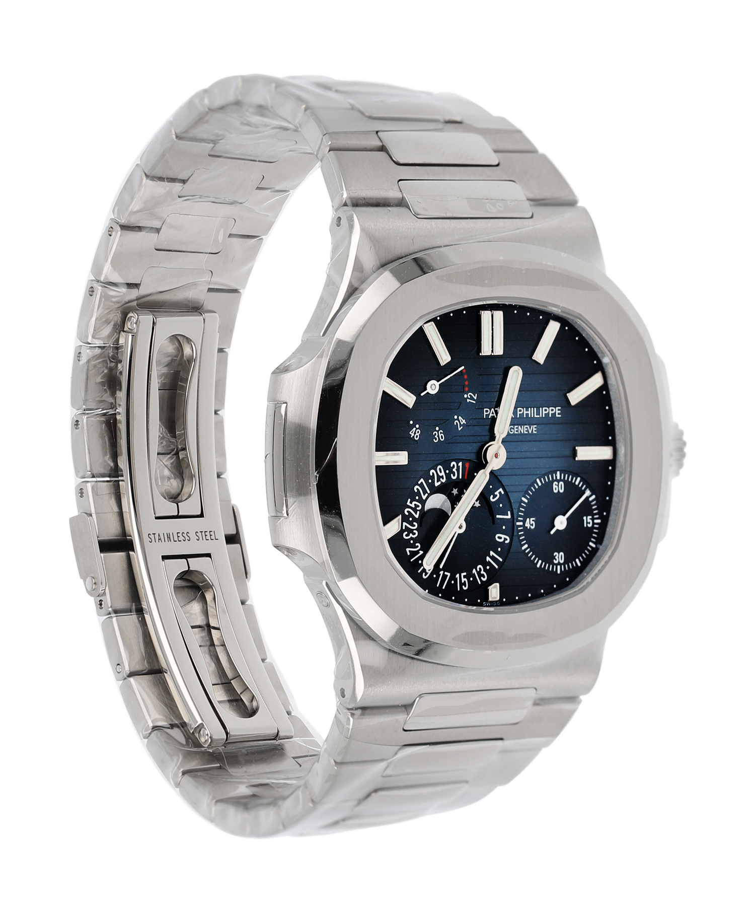 Patek Philippe Nautilus 5712/1A-001 40MM 1:1 Best Edition PPF Factory Dark Blue Dial Stainless Steel Strap