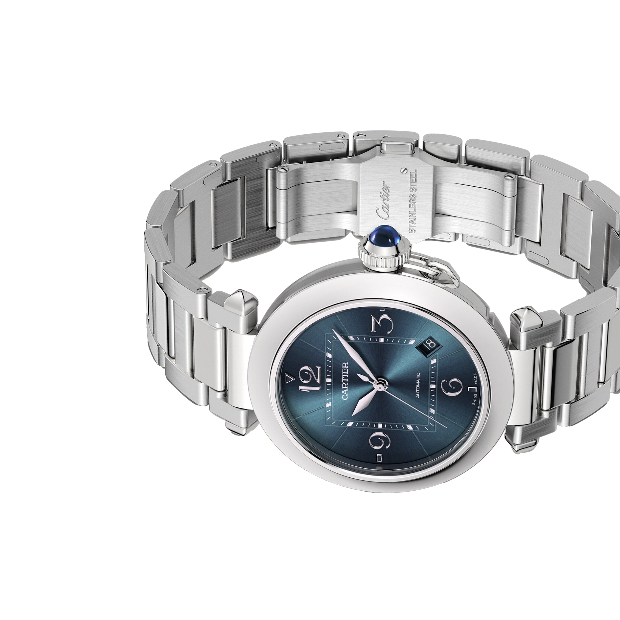 Pasha De Cartier Watch, 41 Mm, Mechanical Movement With Automatic Winding, Caliber 1847 MC. WSPA0038