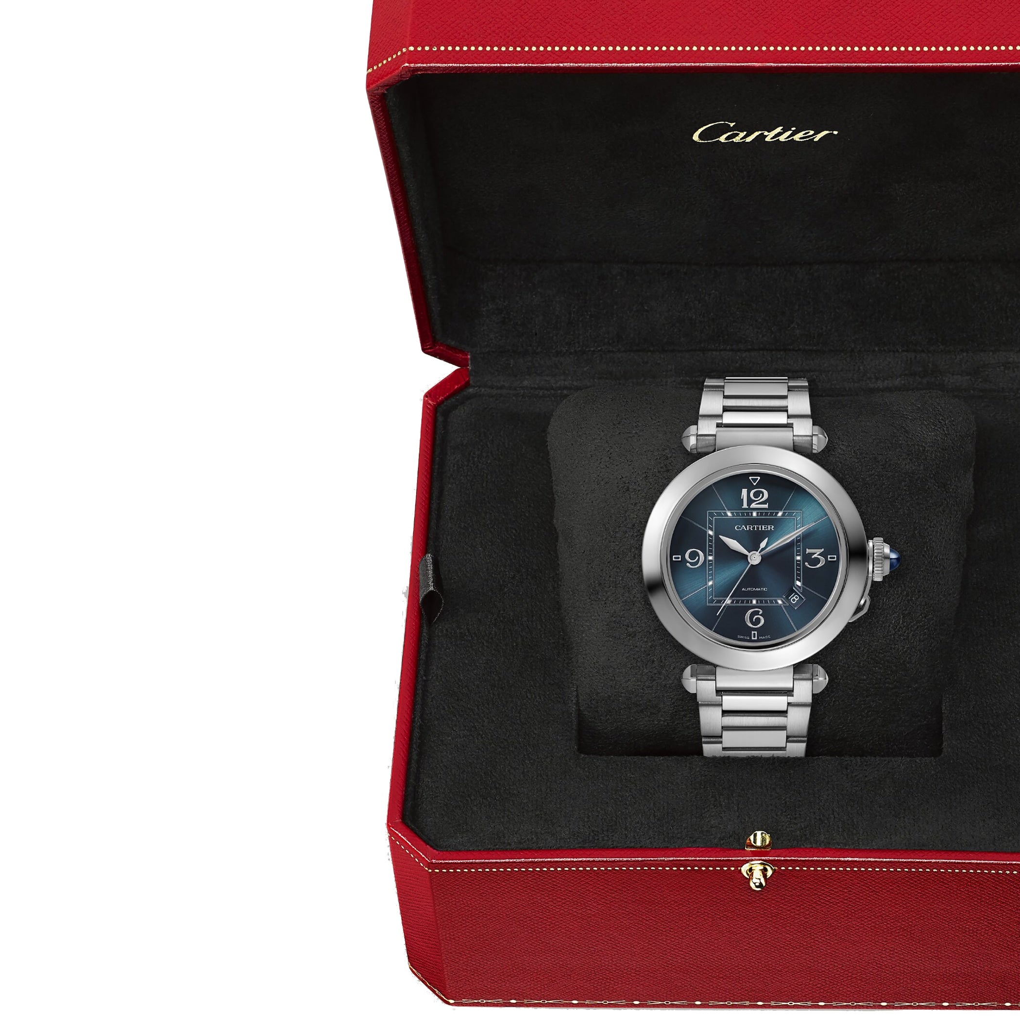 Pasha De Cartier Watch, 41 Mm, Mechanical Movement With Automatic Winding, Caliber 1847 MC. WSPA0038