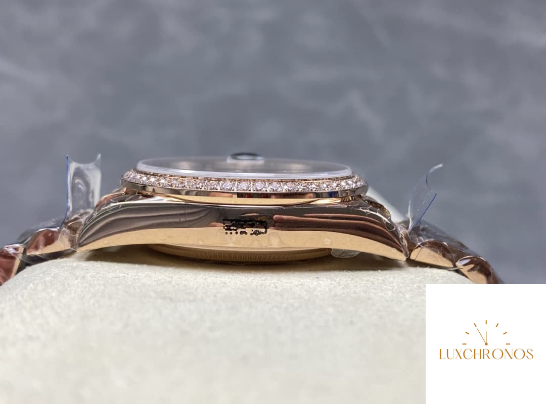 Replica Rolex DayDate m128345rbr-0065 1:1 Best Edition 8+ Factory Blue Dial