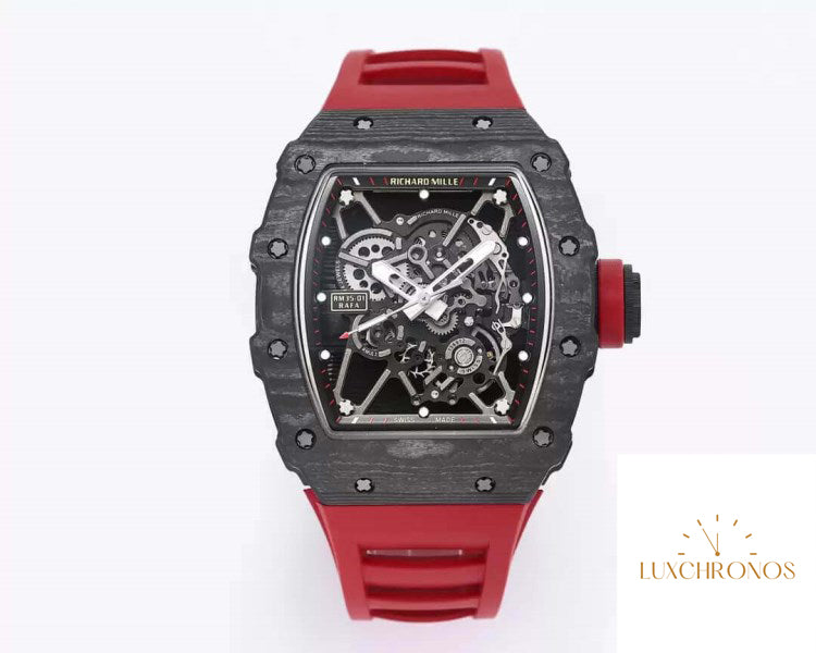 Replica Richard Mille RM35-01 1:1 Best Edition BBR Factory Rubber Strap