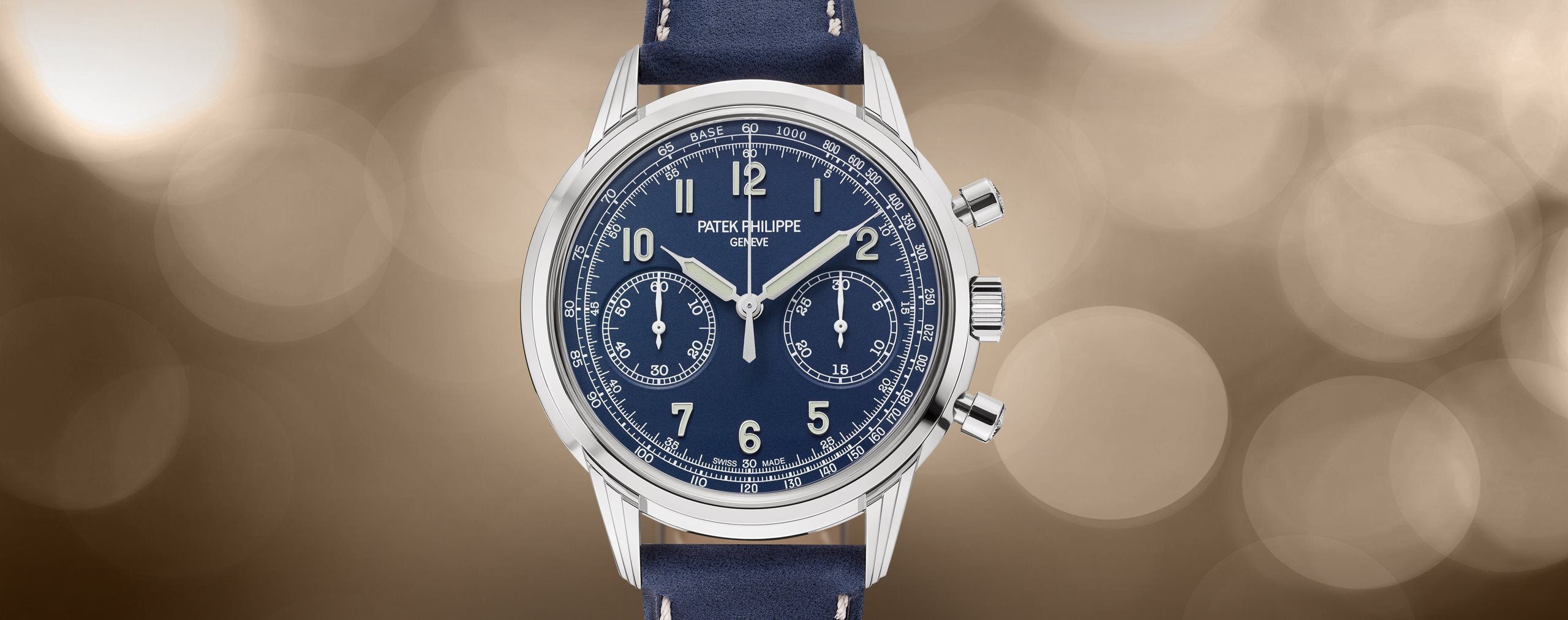 Complications Chronograph White Gold Blue Dial