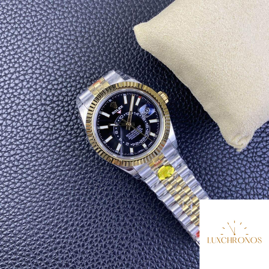 Replica Rolex Sky Dweller M336933-0004 1:1 Best Edition Noob Factory V2 Black Dial