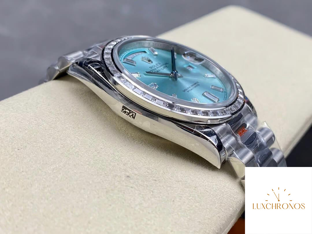 Rolex Day Date M228396TBR-0002 1:1 Best Edition GM Factory Ice Blue Dial