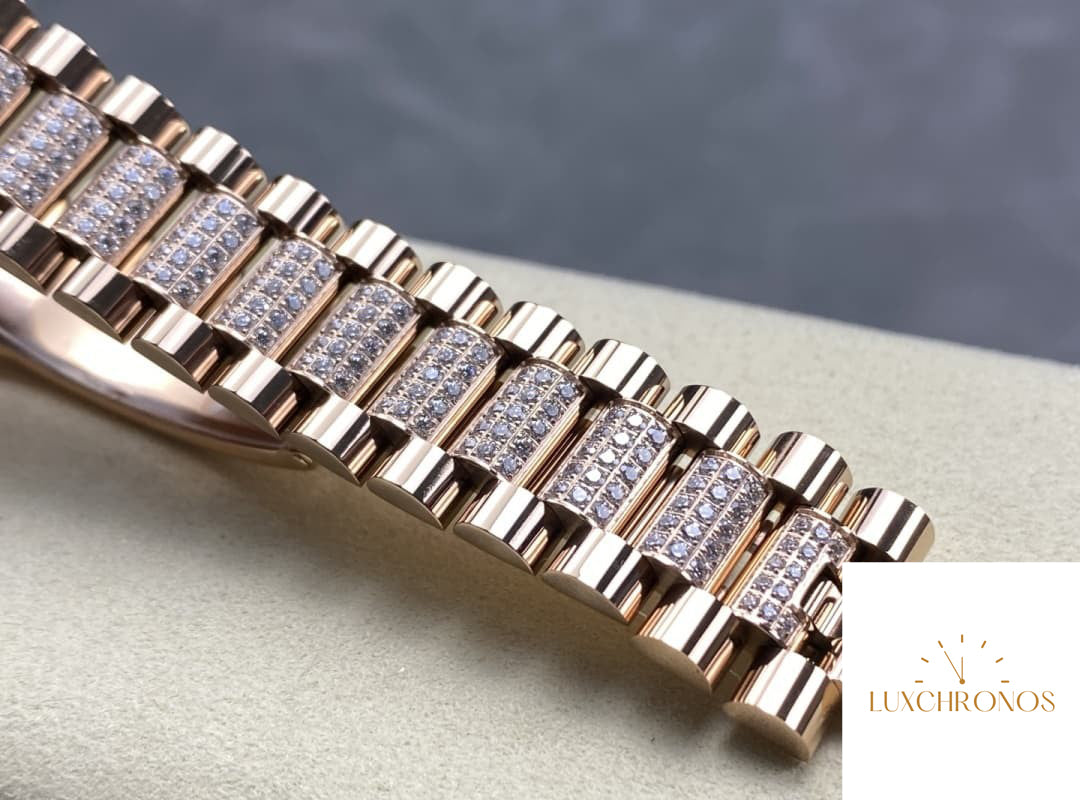 Replica Rolex DayDate m128235-0038 1:1 Best Edition 8+ Factory Gradient Brown