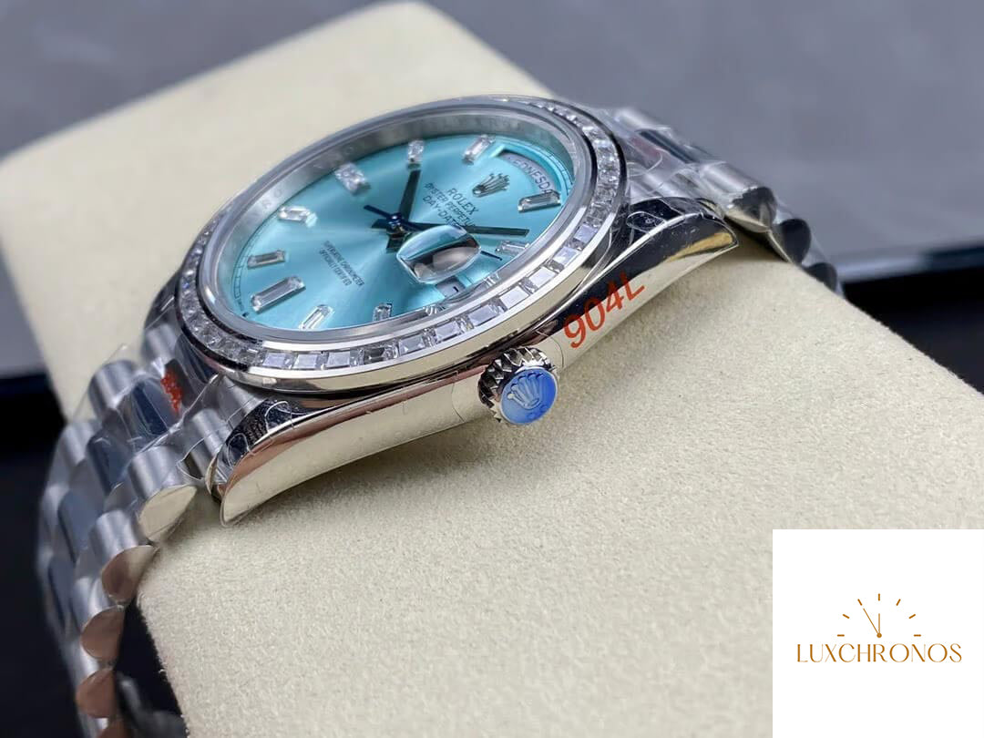 Rolex Day Date M228396TBR-0002 1:1 Best Edition GM Factory Ice Blue Dial