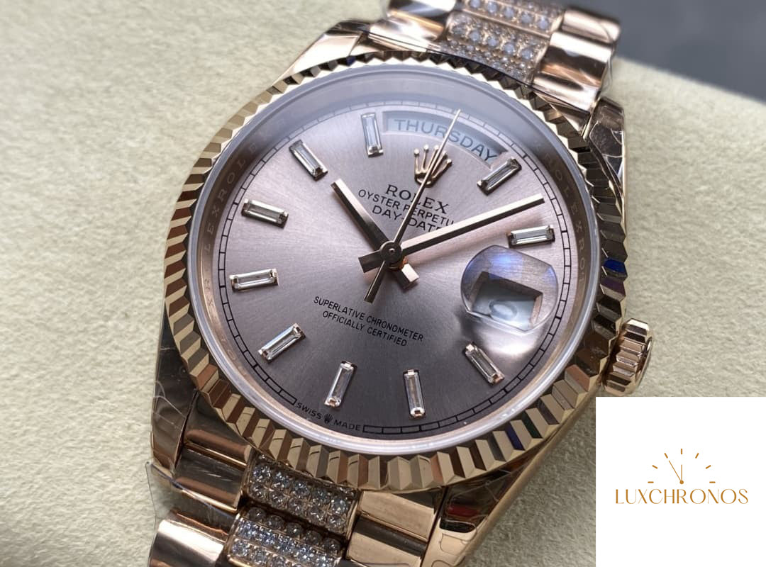 Replica Rolex DayDate m128235-0088 1:1 Best Edition 8+ Factory Silver Dial