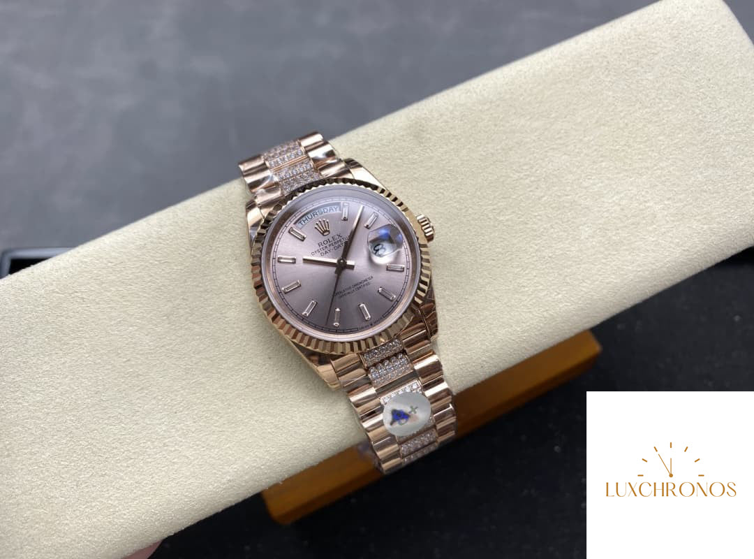 Replica Rolex DayDate m128235-0088 1:1 Best Edition 8+ Factory Silver Dial