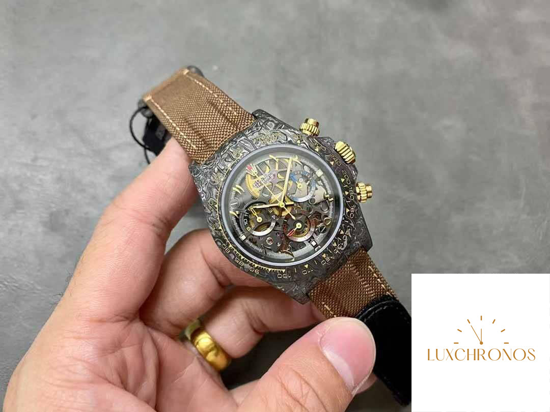 Replica Rolex Daytona 1:1 Best Edition Diw Factory Carbon Fiber Hollow Dial
