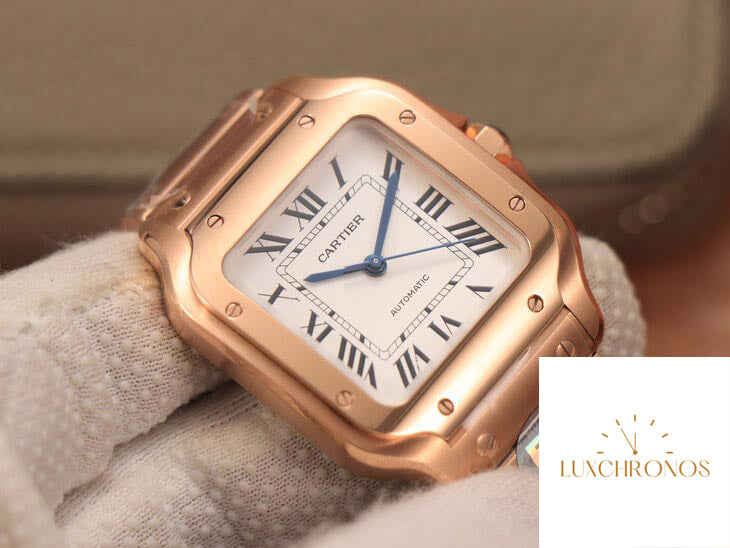 Cartier De Santos WSSA0010 1:1 Best Edition BV Factory 18K Rose Gold White Dial