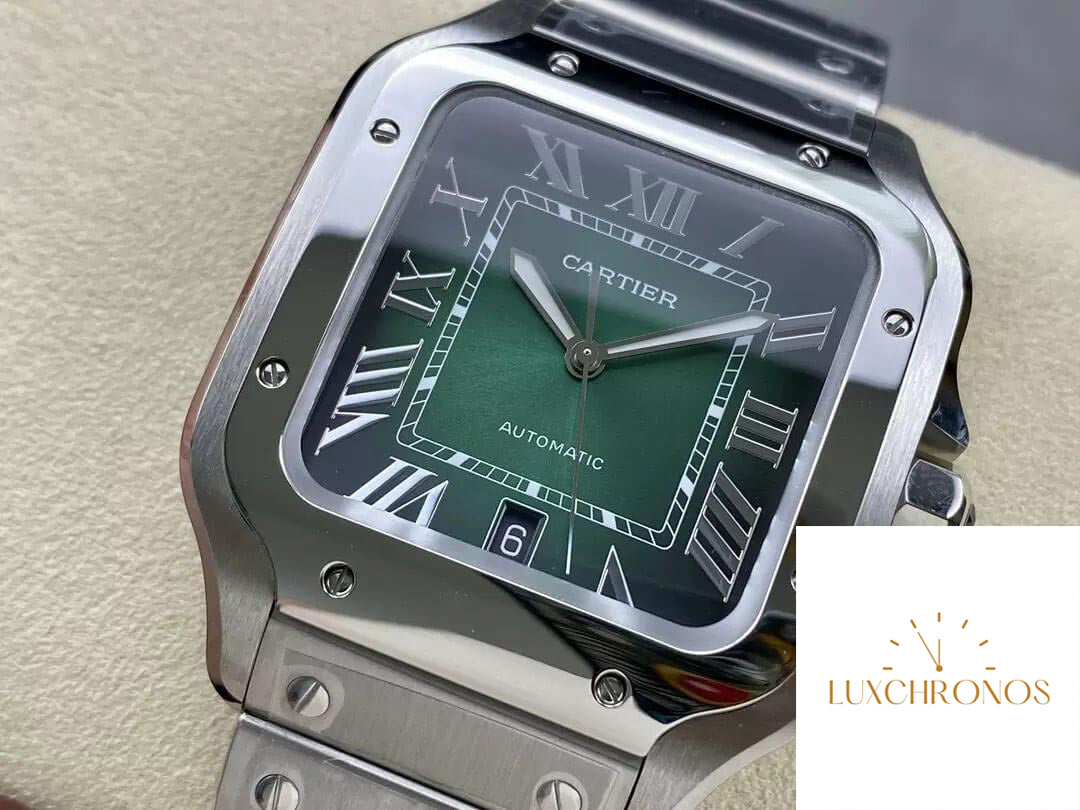 Cartier De Santos WSSA0062 1:1 Best Edition BV Factory Green Dial