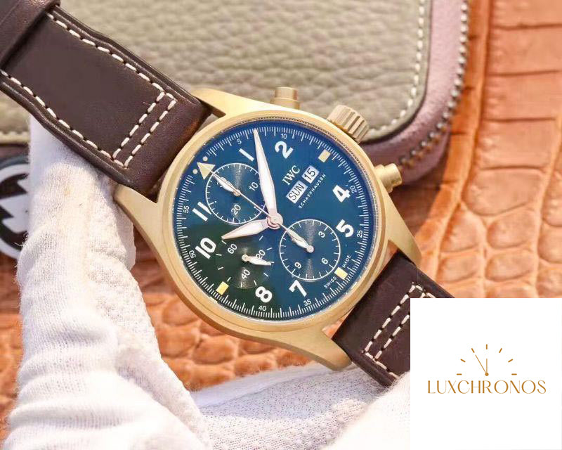 IWC Pilot IW387902 Spitfire Chronograph ZF Factory 1:1 Best Edition Bronze Case Swiss ETA7750