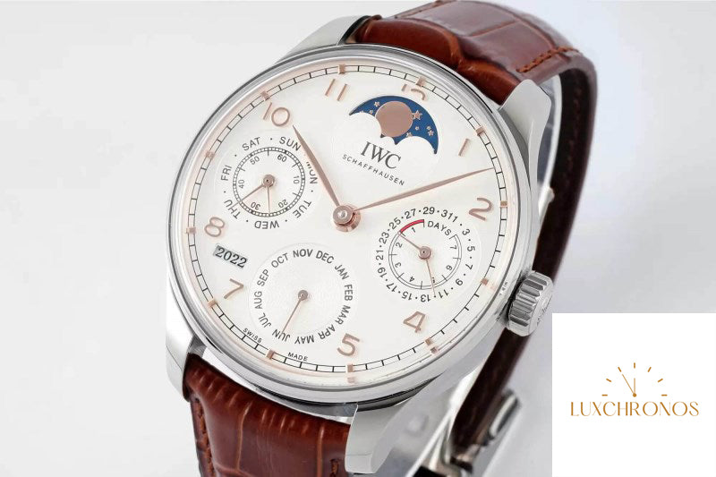 Replica IWC Portuguese Perpetual Calendar IW503307 1:1 Best Edition APS Factory White Dial