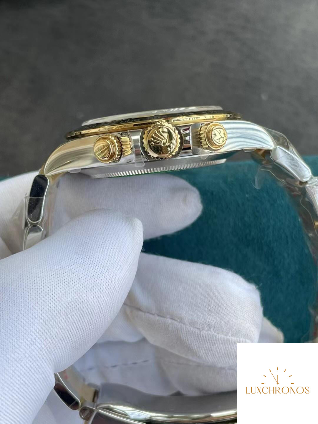 Rolex ROLEXCosmograph Daytona All Gold Blue Disc Chronograph -116508