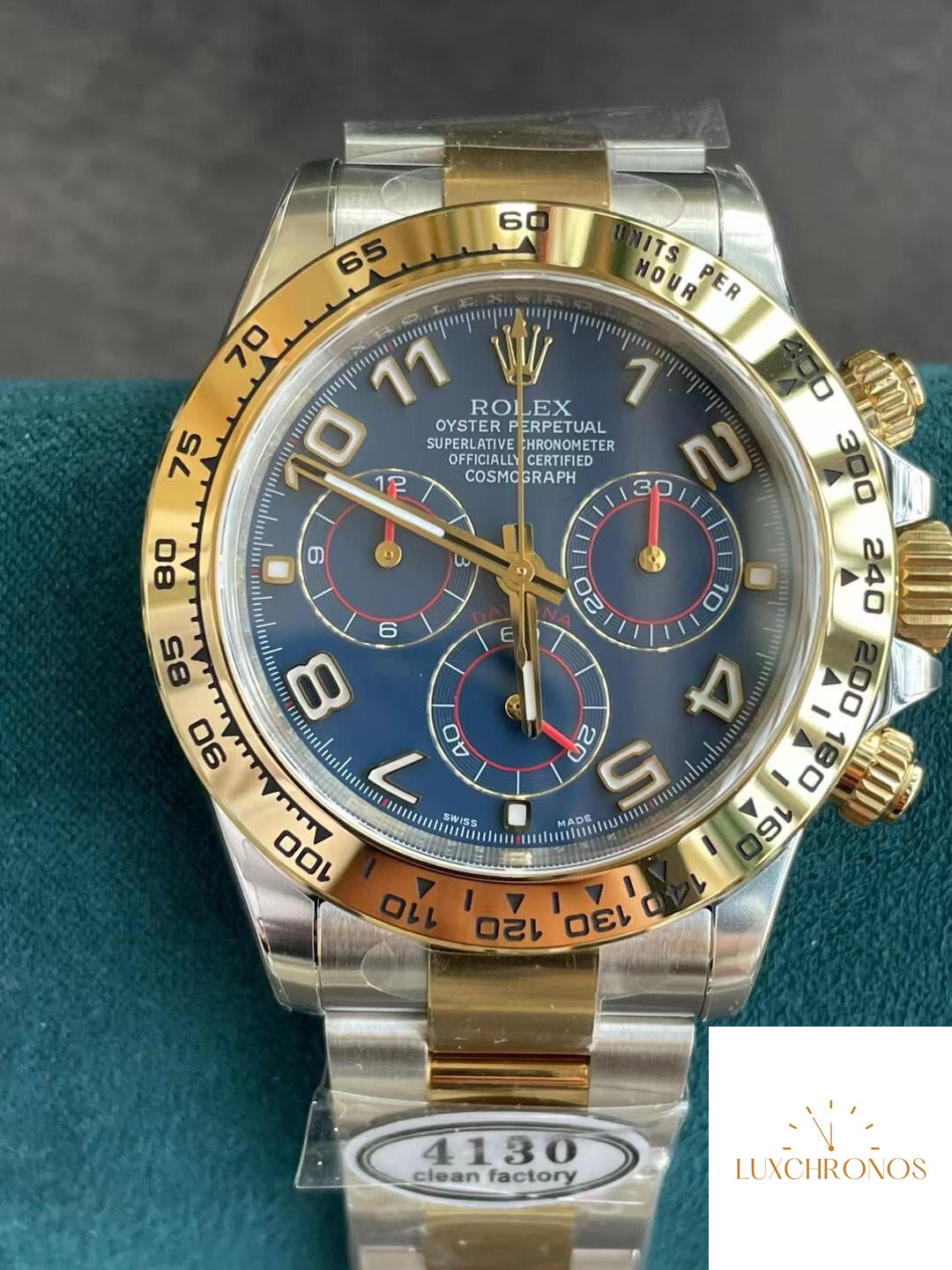 Rolex ROLEXCosmograph Daytona All Gold Blue Disc Chronograph -116508