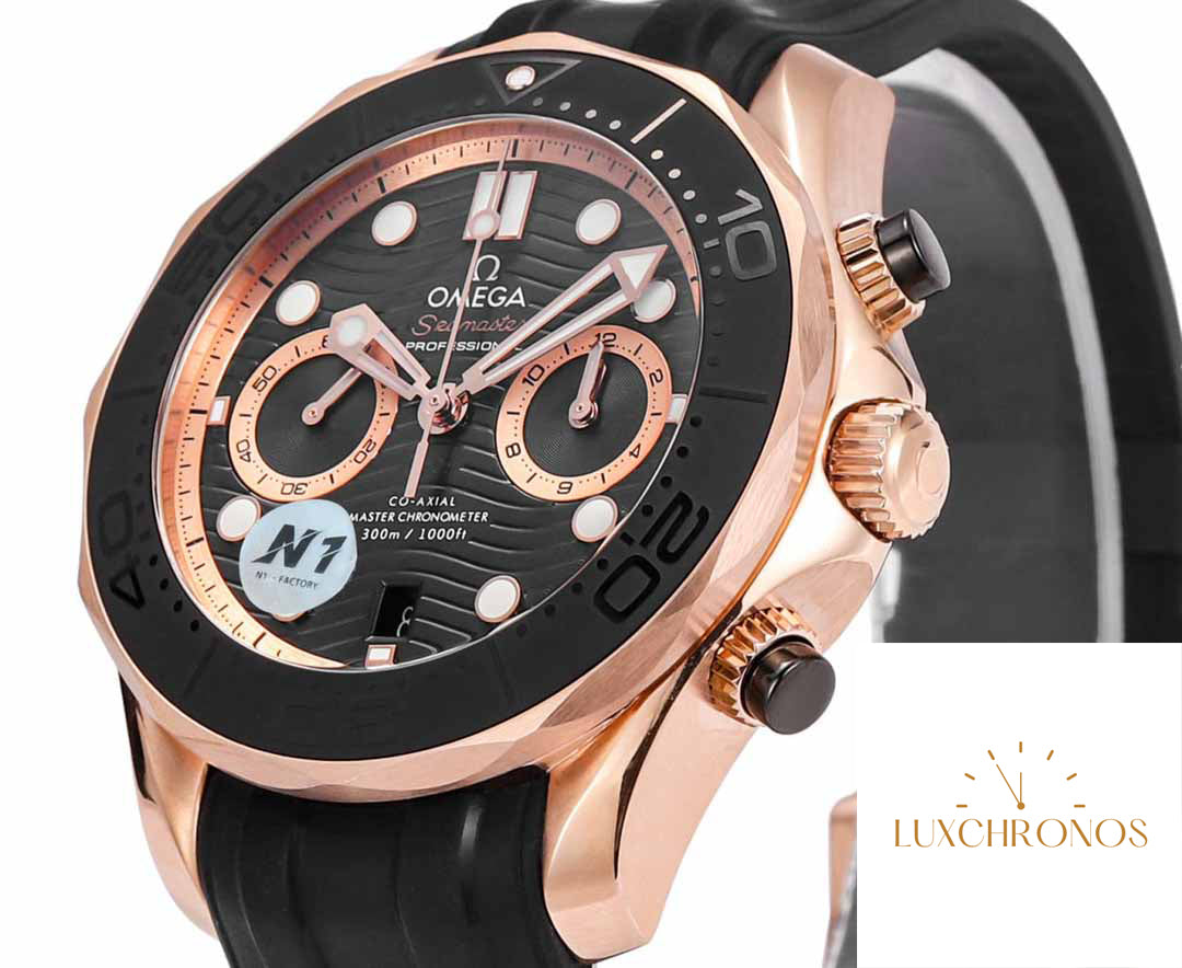 Omega Seamaster 210.62.44.51.01.001 Diver 300m 1:1 Best Edition N1 Factory Rubber Strap