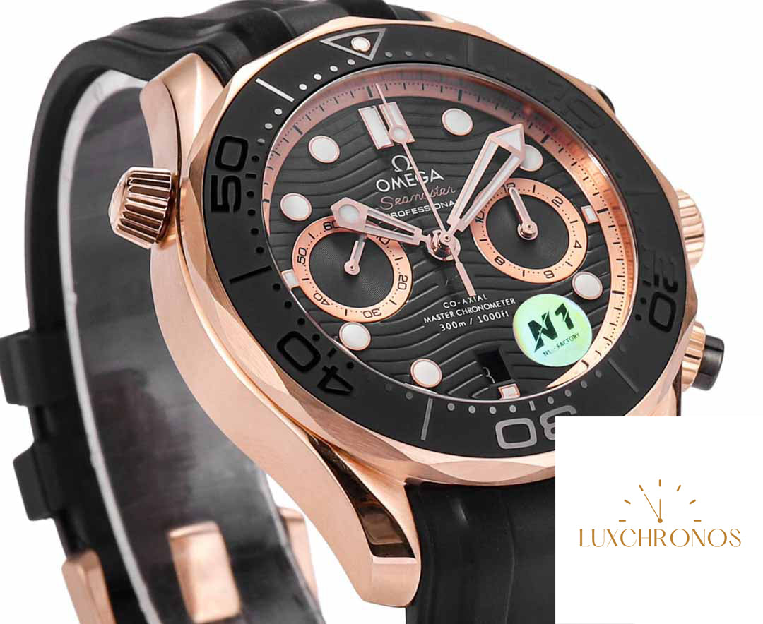 Omega Seamaster 210.62.44.51.01.001 Diver 300m 1:1 Best Edition N1 Factory Rubber Strap