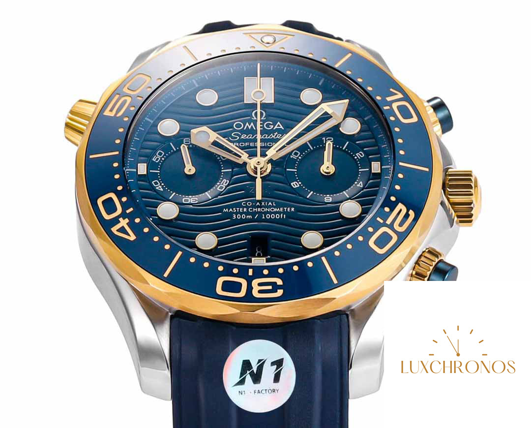 Omega Seamaster 210.20.44.51.03.001 Diver 300m 1:1 Best Edition N1 Factory Rubber Strap