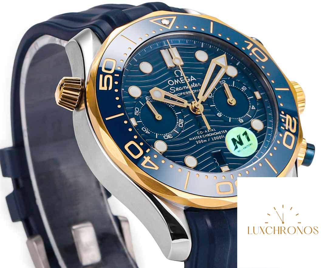 Omega Seamaster 210.20.44.51.03.001 Diver 300m 1:1 Best Edition N1 Factory Rubber Strap