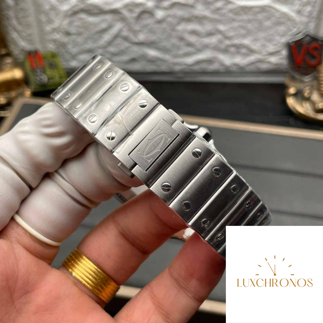 Cartier Santos WSSA0037 1:1 Best Edition BV Factory Included Leather Strap