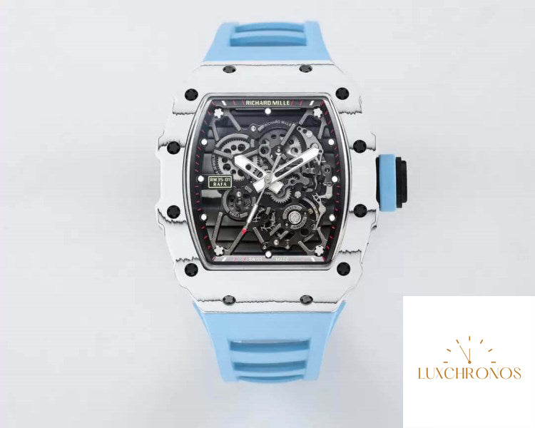 Replica Richard Mille RM35-01 1:1 Best Edition BBR Factory Blue Strap