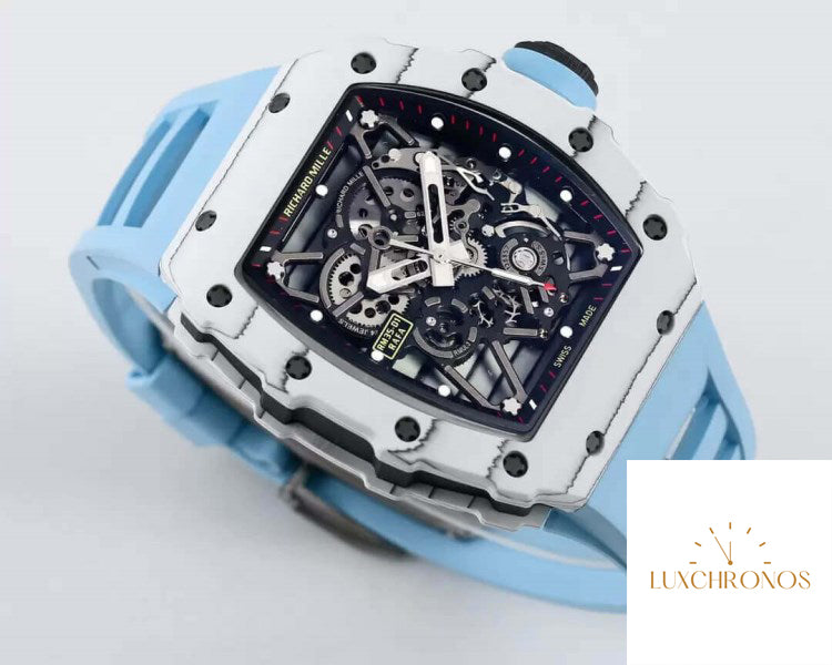 Replica Richard Mille RM35-01 1:1 Best Edition BBR Factory Blue Strap