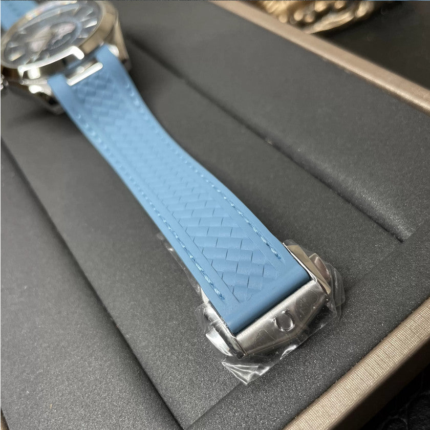 Omega Seamaster Diver 300M 220.10.43.22.03.002 - World Time Commemorative Special Edition VS Factory Rubber Strap