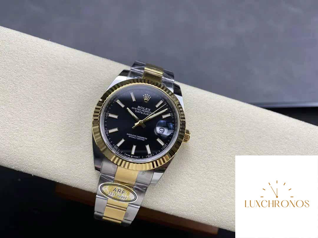 Rolex Datejust m126333-0013 Oyster Strap ARF Factory 1:1 Best Edition electroplated with 18k gold