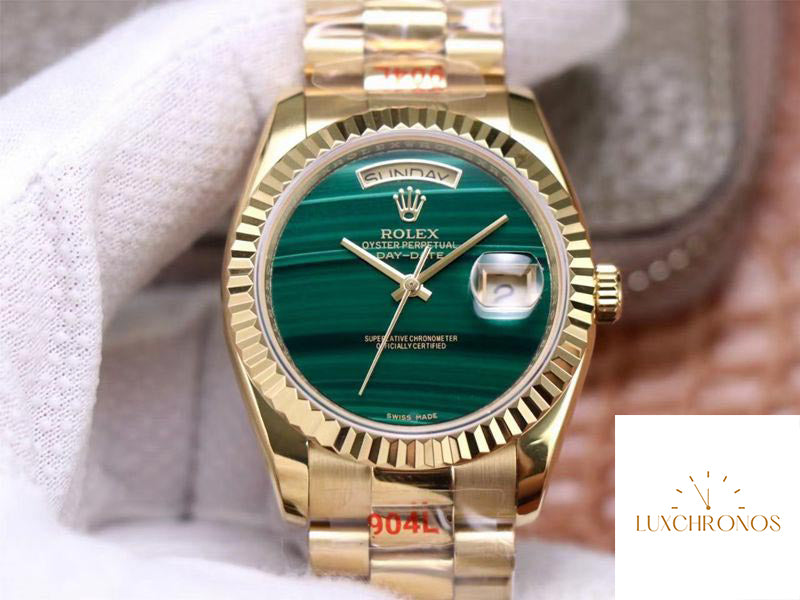 Rolex Day Date President 18238 1:1 Best Edition Malachite Green Dial Swiss Movement