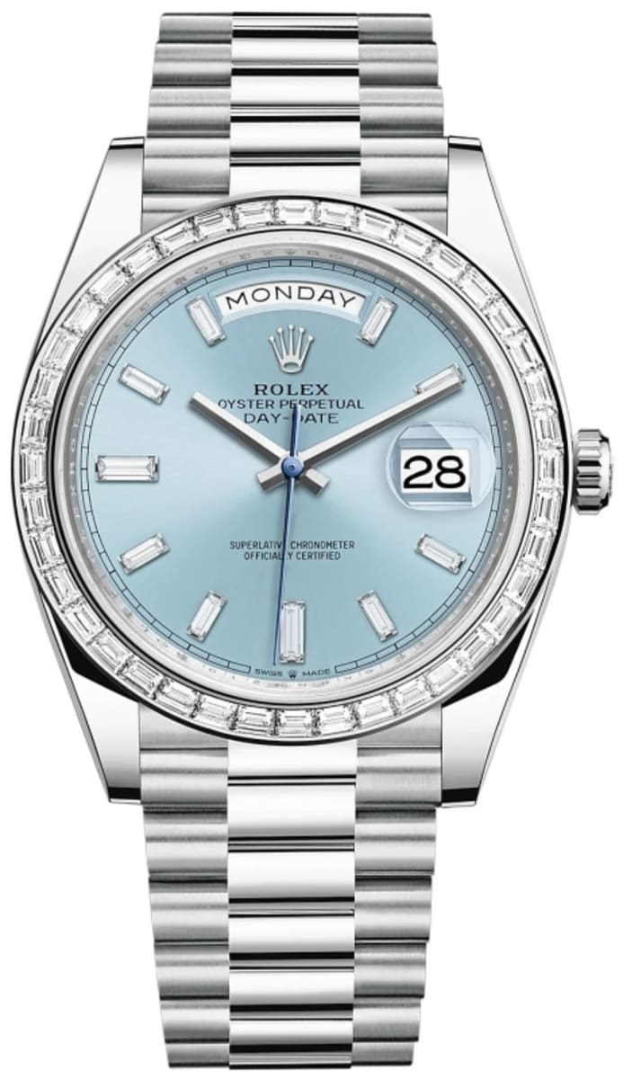 Rolex Day Date M228396tbr-0002 V5 40mm QF Factory 1:1 Best Edition Tiffany Dial Beze