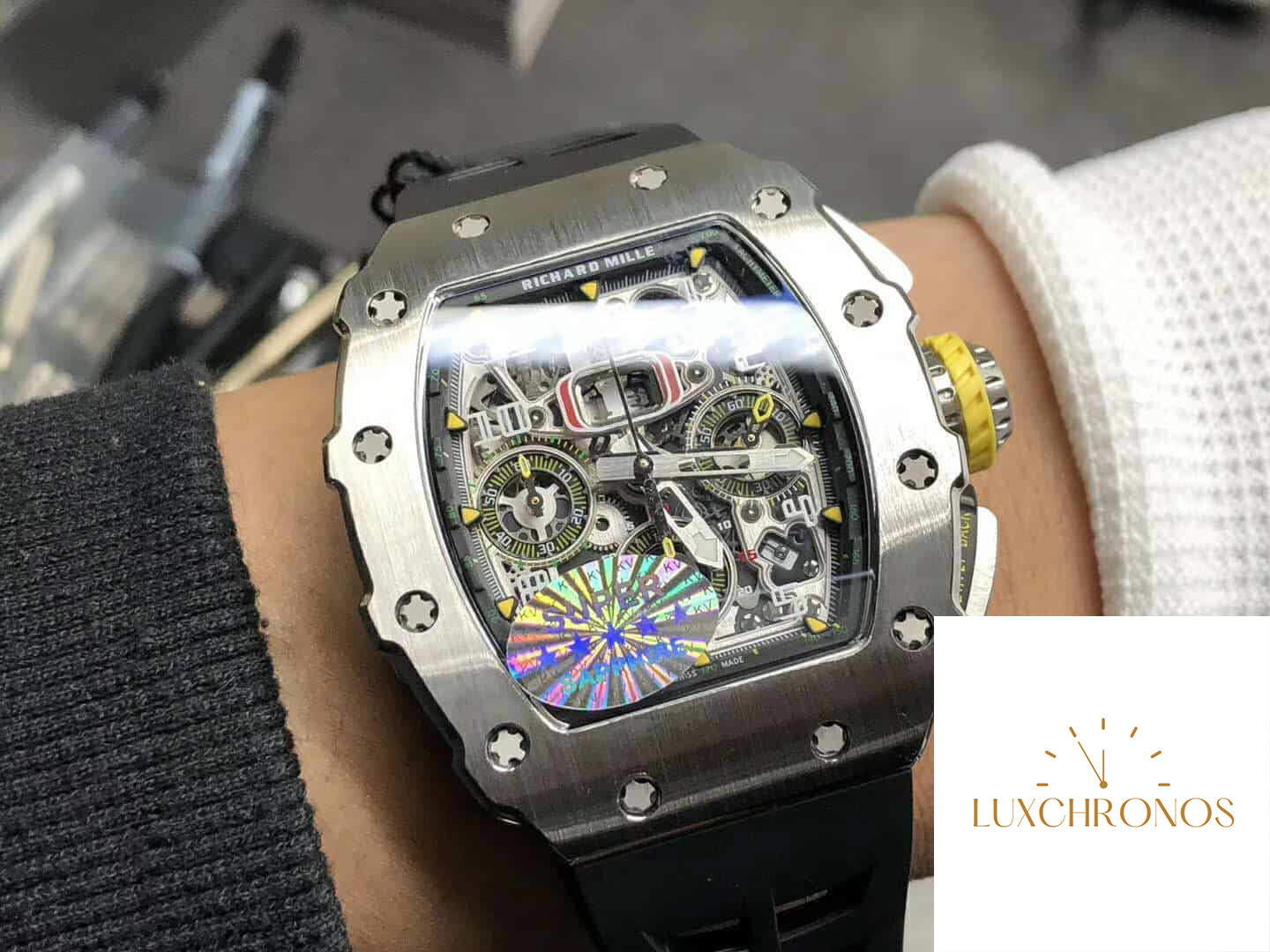 Richard Mille RM11-03 1:1 Best Edition KV Factory Titanium Case Rubber Strap