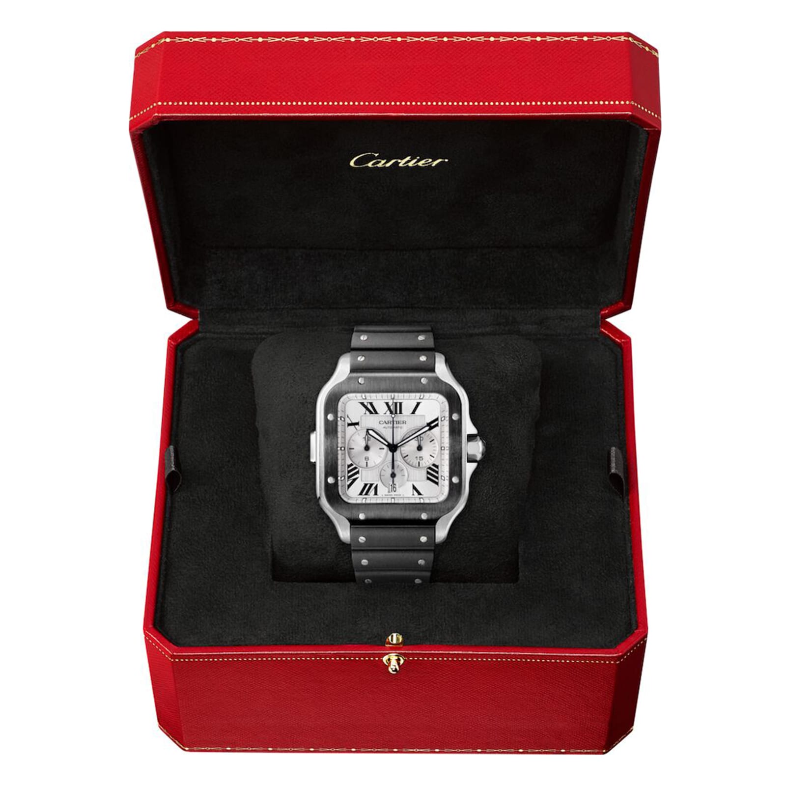 Santos De Cartier Chronograph Watch Extra-Large Model-WSSA0017