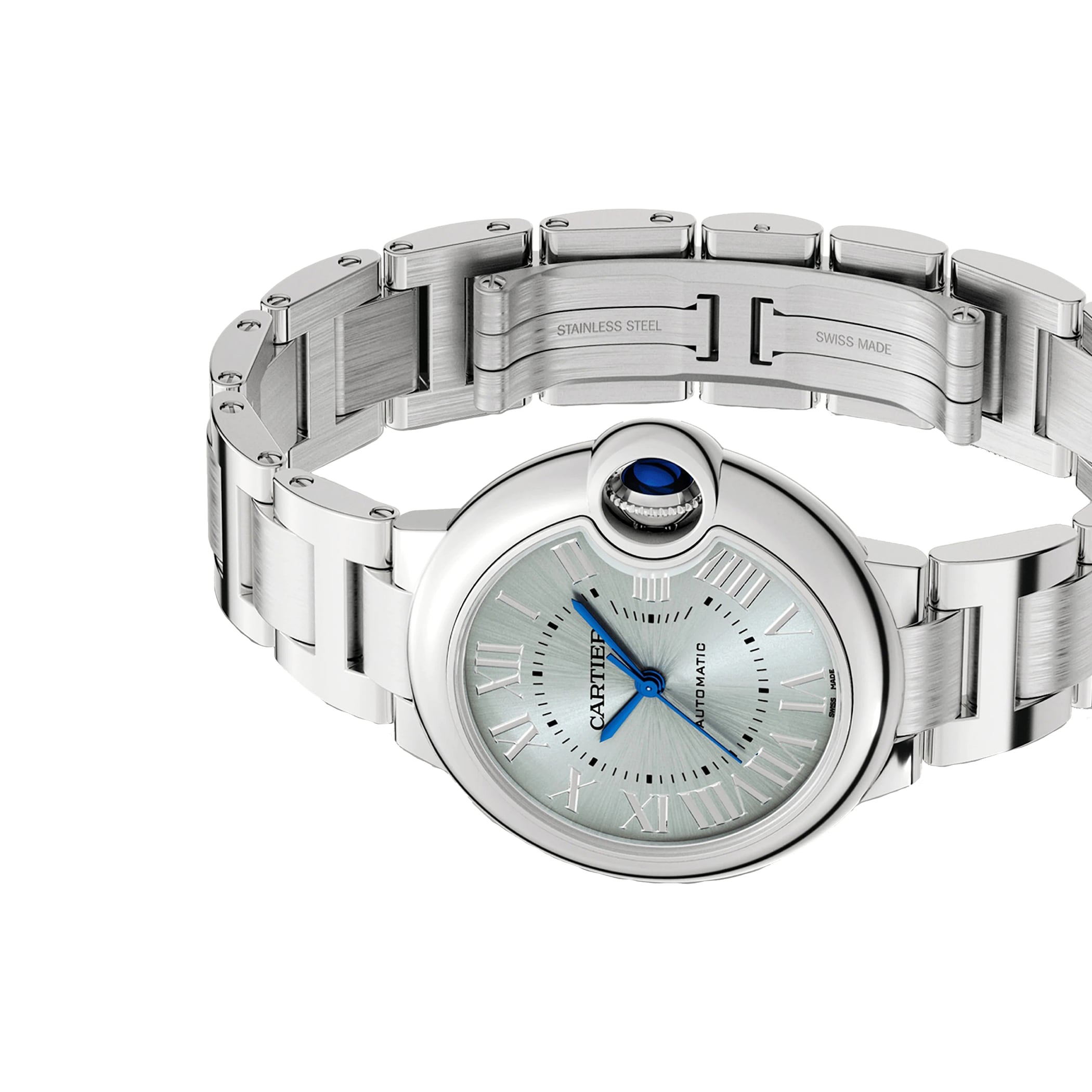 Ballon Bleu De Cartier Watch 33mm, Automatic Movement, Steel WSBB0062