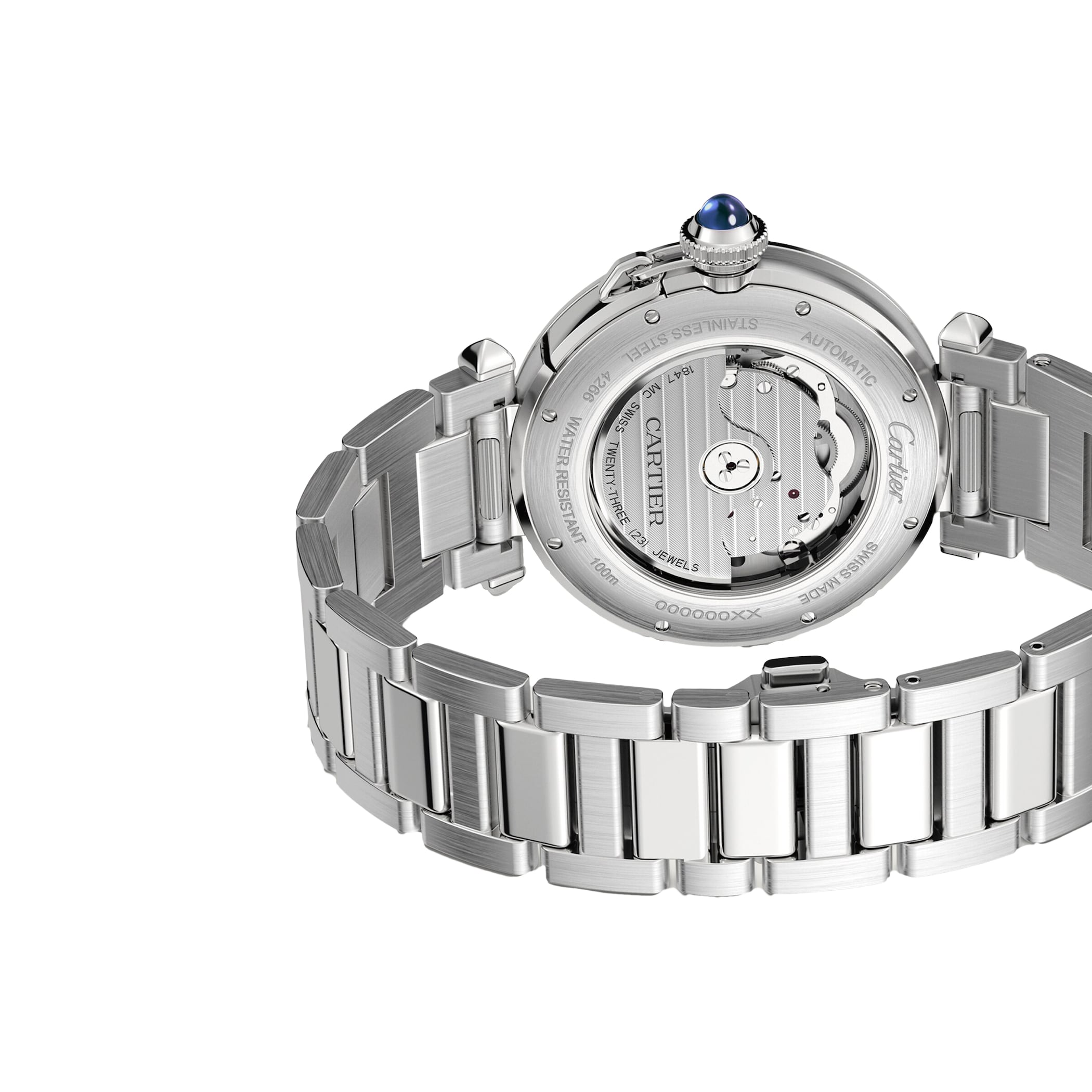 Pasha De Cartier Watch, 41 Mm, Mechanical Movement With Automatic Winding, Caliber 1847 MC. WSPA0038