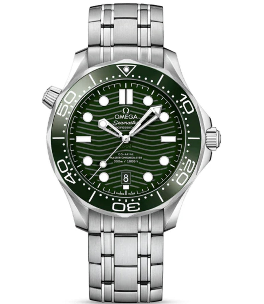 【Sale Only 1】Seamaster Diver 300m Co-Axial Master Chronometer 42mm Mens Watch Green