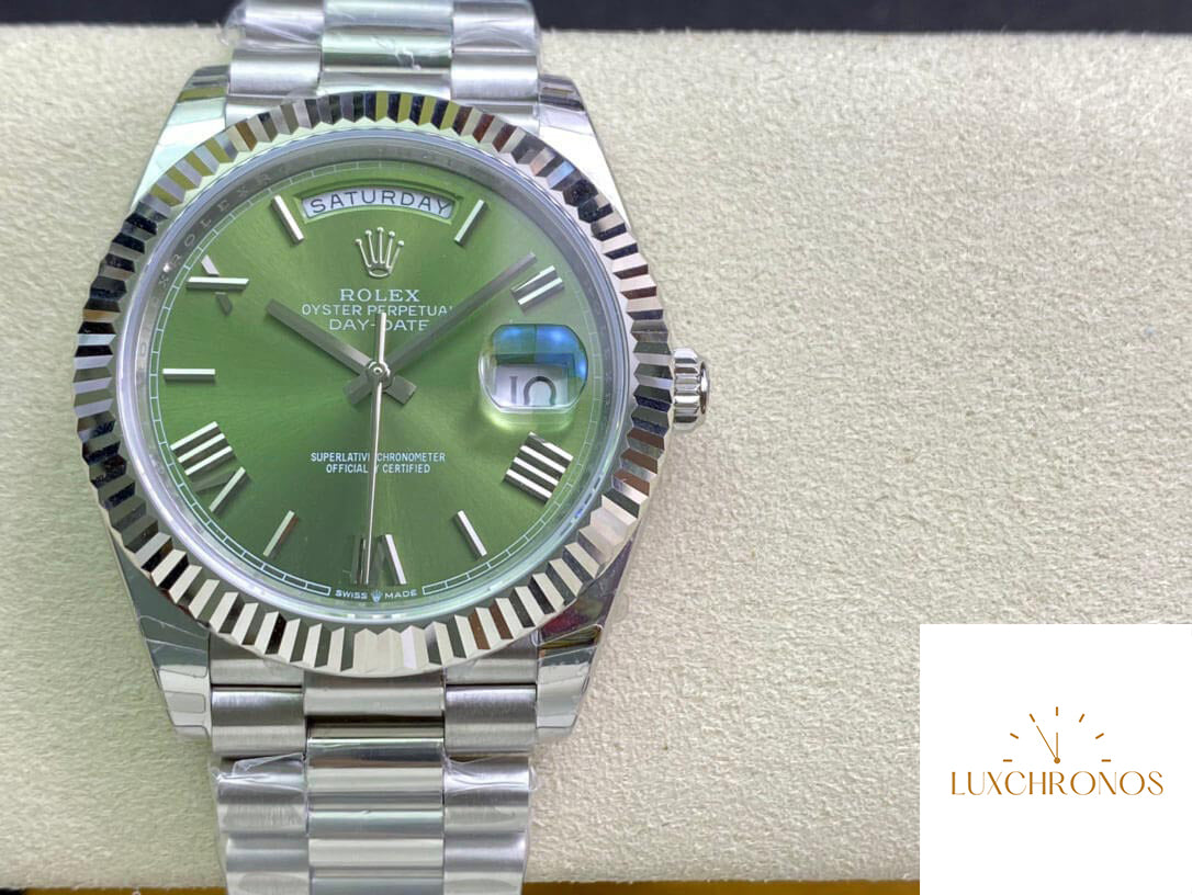 Rolex Day Date M228239-0033 1:1 Best Edition EW Factory Olive Green Dial