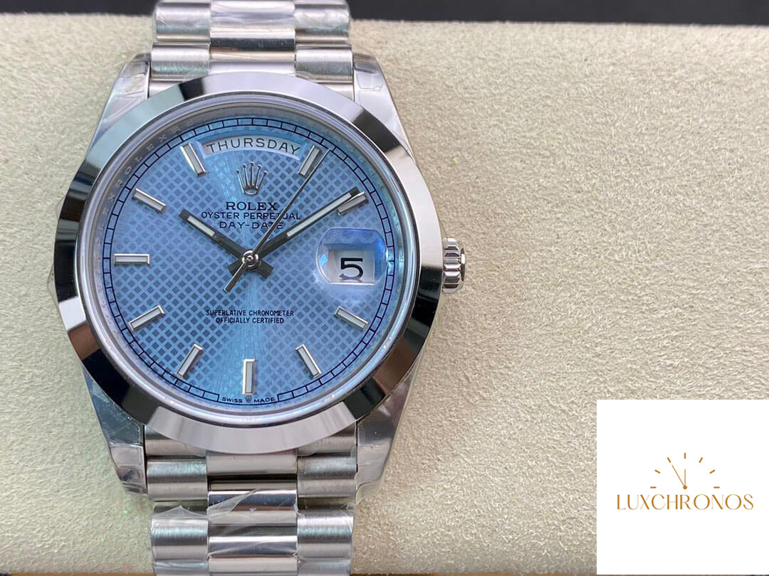 Rolex Day Date M228206-0004 1:1 Best Edition EW Factory Light Blue Dial