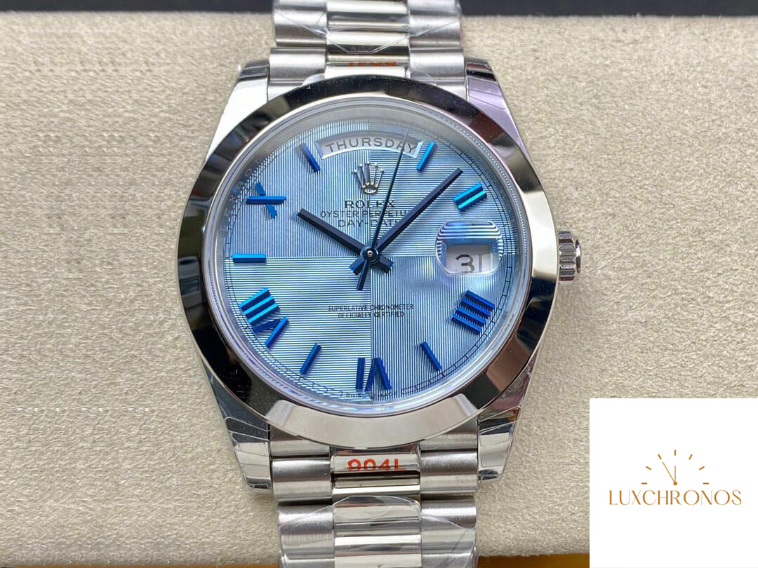 Rolex Day Date M228206-0001 1:1 Best Edition EW Factory Blue Dial