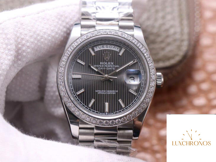 Rolex Day Date M228349RBR-0008 1:1 Best Edition EW Factory Grey Dial