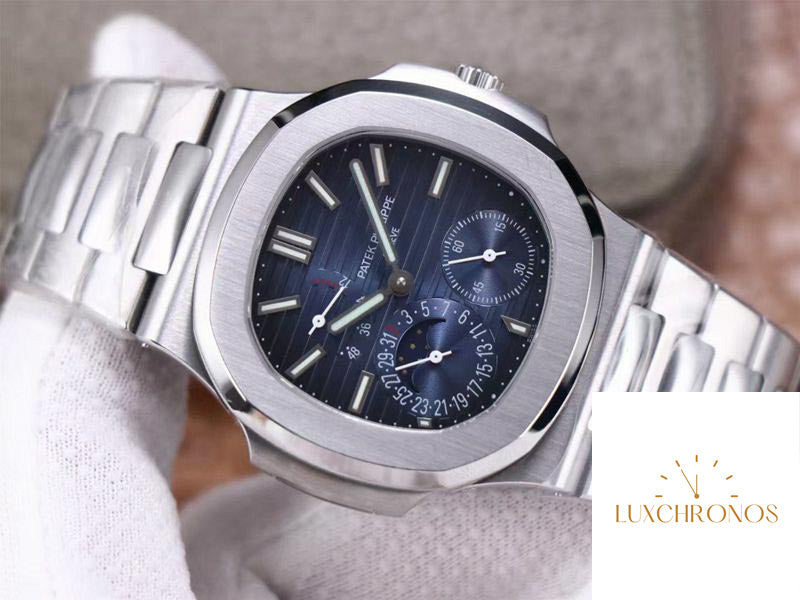 Patek Philippe Nautilus 5712/1A-001 1:1 Best Edition  Blue Dial Steel Strap Swiss Movement