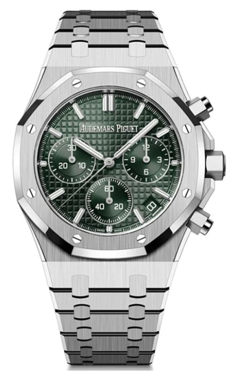 Royal Oak Automatic Flyback Chronograph Green Dial Stainless Steel Men's Watch