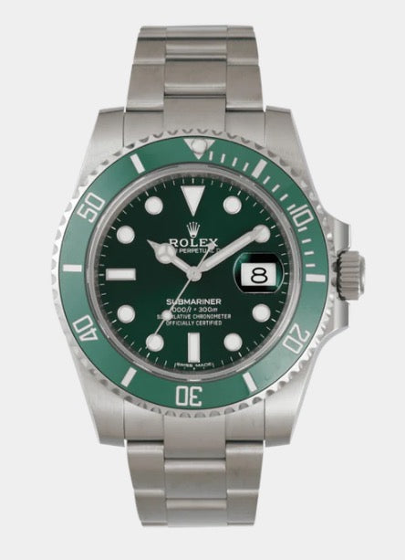 【Sale Only 1】SUBMARINER DATE STAINLESS STEEL GREEN DIAL "HULK"