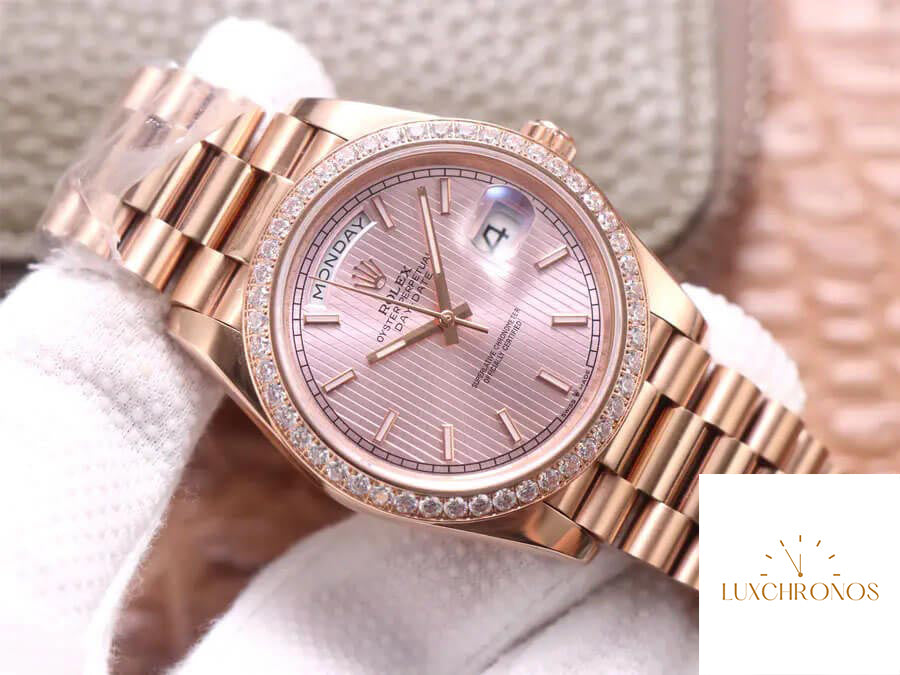 Rolex Day Date M228345RBR-0010 1:1 Best Edition EW Factory Rose Gold