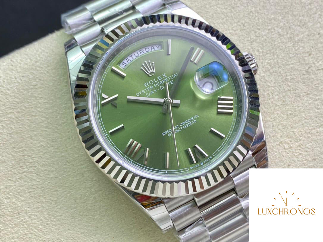 Rolex Day Date M228239-0033 1:1 Best Edition EW Factory Olive Green Dial