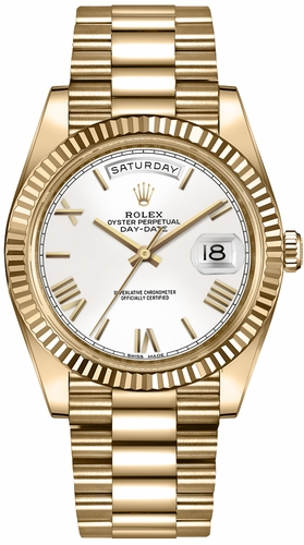 Rolex Day Date 40 m228238-0042 Silver Dial 1:1 Best Edition Counterweight Version 183 Gram QF Factory