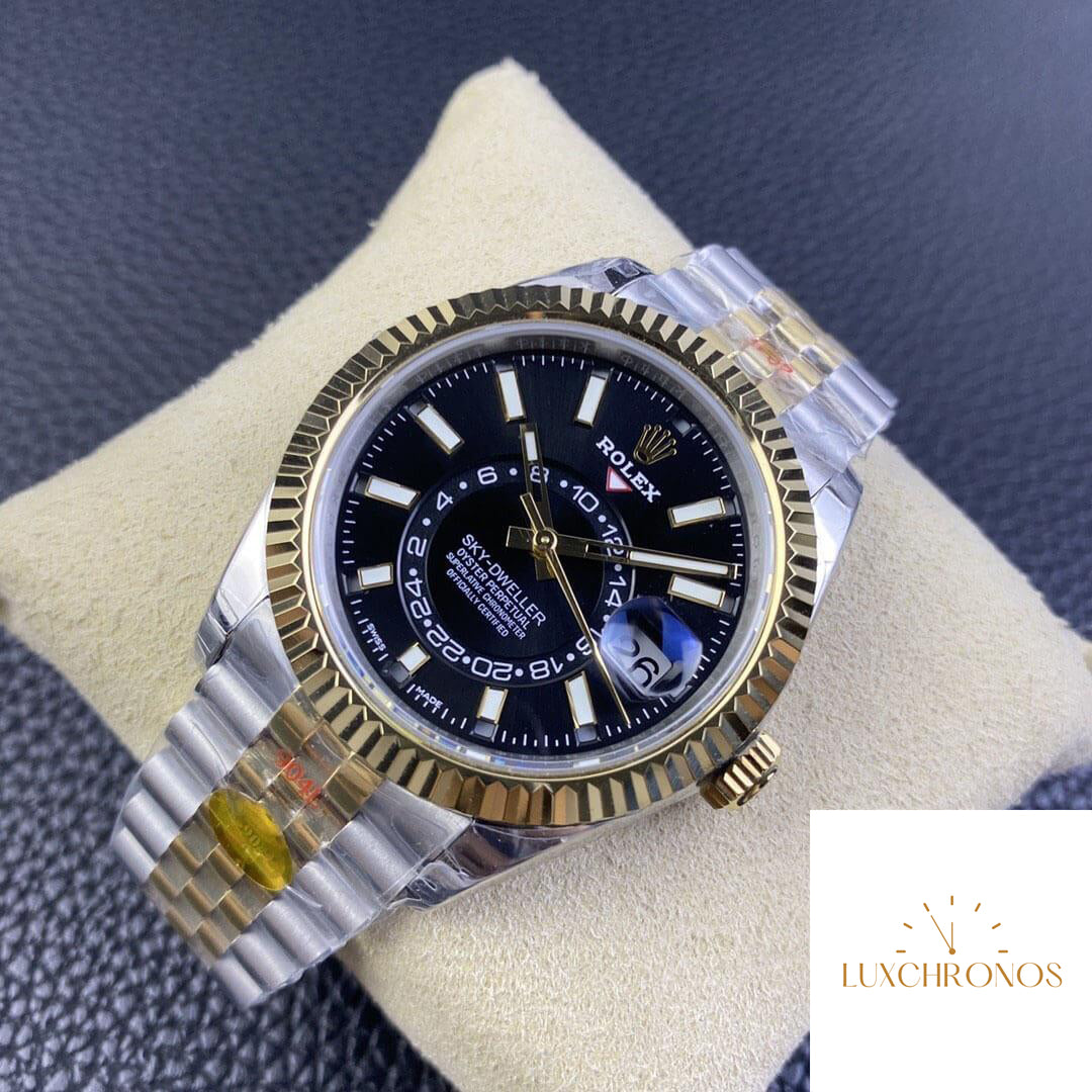 Replica Rolex Sky Dweller M336933-0004 1:1 Best Edition Noob Factory V2 Black Dial