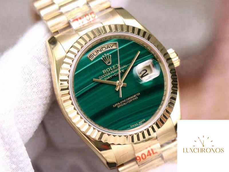 Rolex Day Date President 18238 1:1 Best Edition Malachite Green Dial Swiss Movement