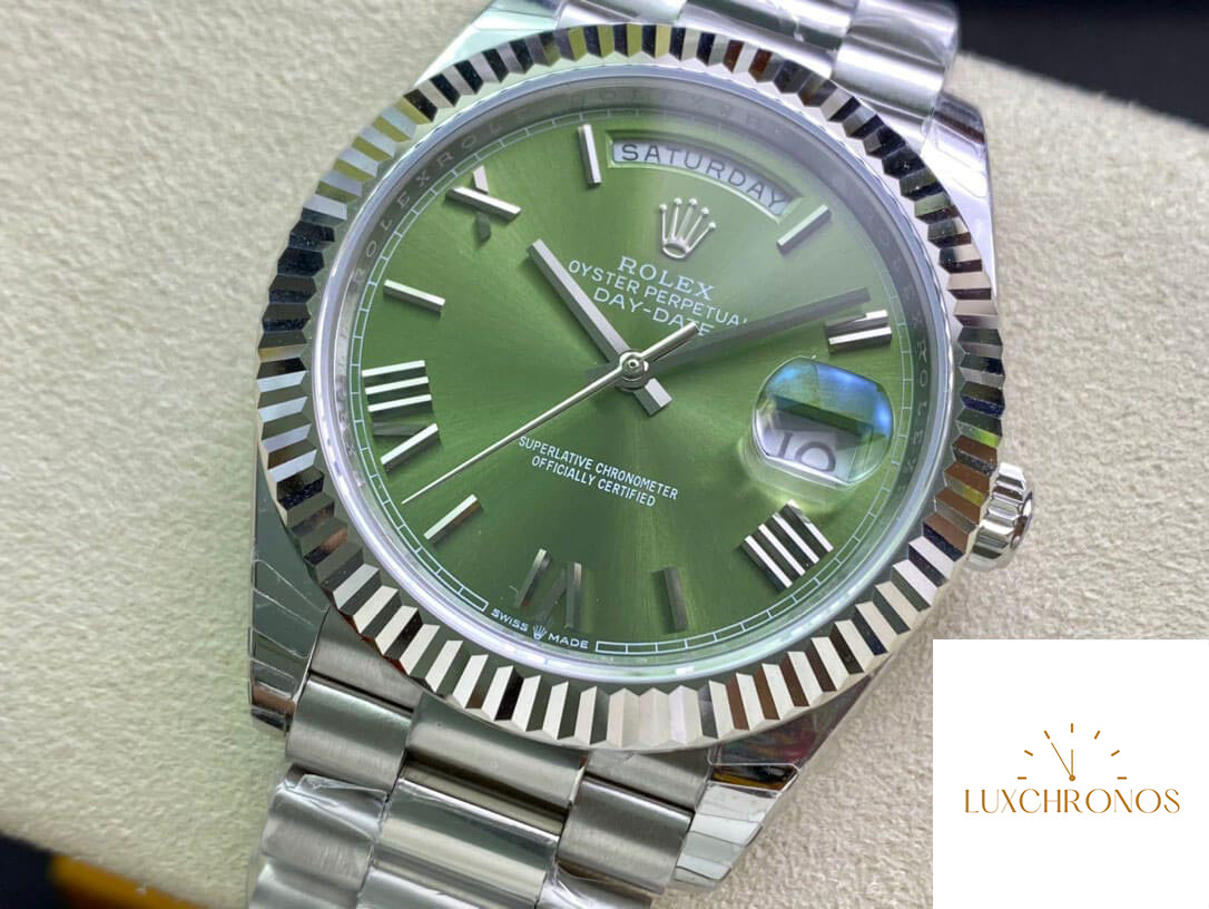 Rolex Day Date M228239-0033 1:1 Best Edition EW Factory Olive Green Dial