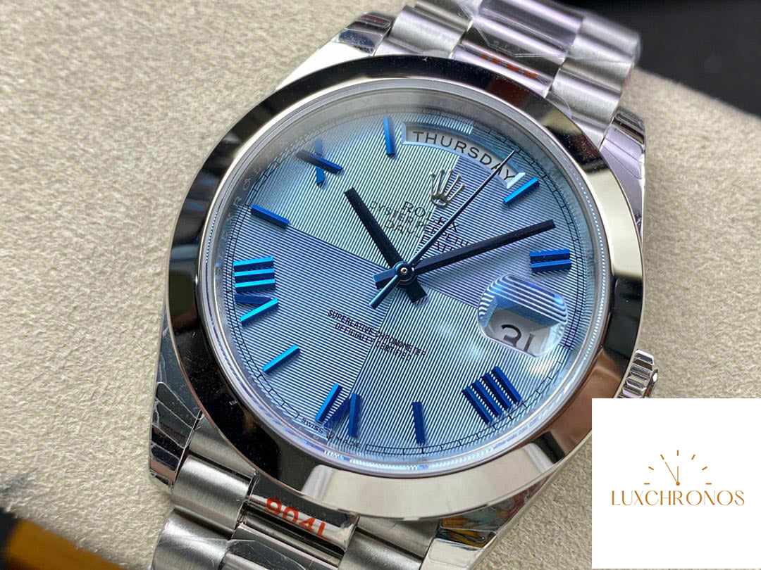 Rolex Day Date M228206-0001 1:1 Best Edition EW Factory Blue Dial