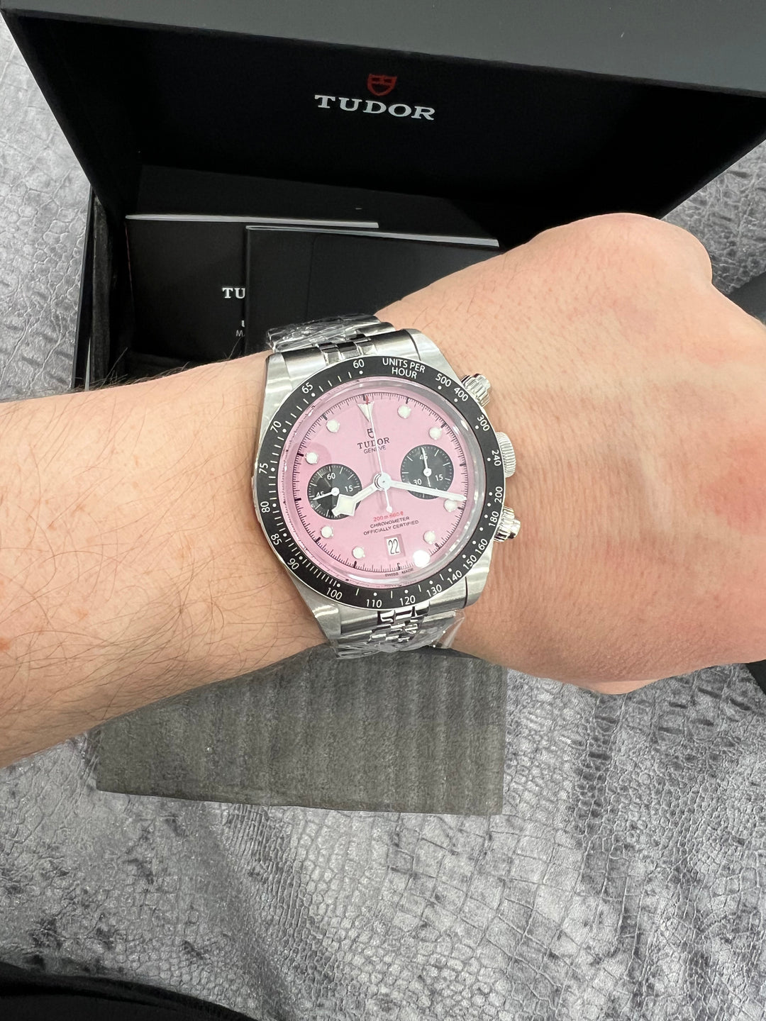 Tudor Black Bay Chrono 41mm 79360N-0019 "Inter-Miami CF" Pink Dial (Steel)